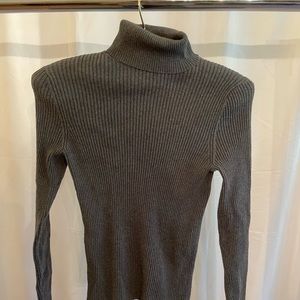 Grey turtle neck